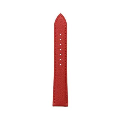 Bracelet montre Rochet Oregon en cuir grain mat rouge - 18mm