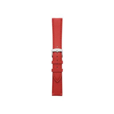 Bracelet montre Rochet Oregon en cuir grain mat rouge - 18mm