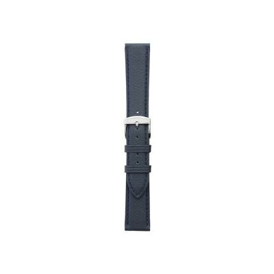 Bracelet montre Rochet Oregon en cuir grain mat marine - 12mm