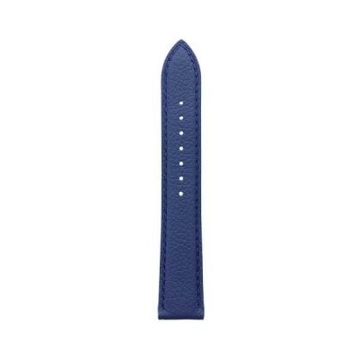 Bracelet montre Rochet Oregon en cuir grain mat bleu saphir - 14mm