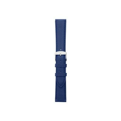 Bracelet montre Rochet Oregon en cuir grain mat bleu saphir - 14mm