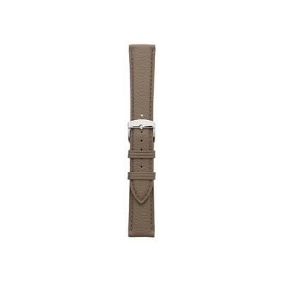 Bracelet montre Rochet Oregon en cuir grain mat taupe - 18mm