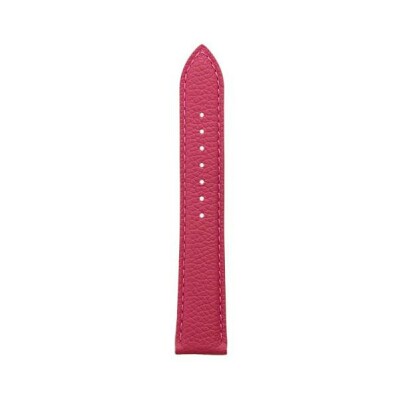 Bracelet montre Rochet Oregon en cuir grain mat framboise - 14mm