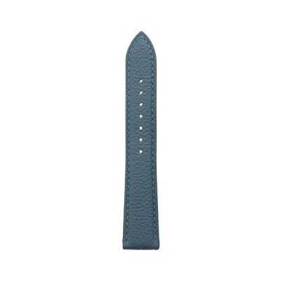 Bracelet montre Rochet Oregon en cuir grain mat bleu gris - 14mm