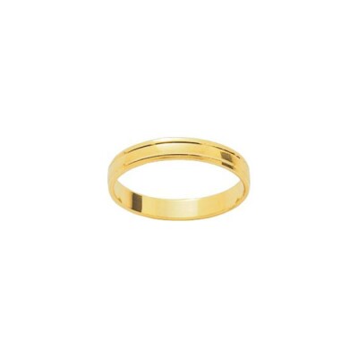 Alliance en or jaune, 3mm