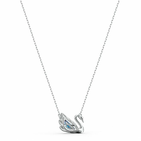 Collier Swarovski Dancing Swan en métal rhodié et cristaux Swarovski