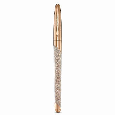 Stylo Roller Swarovski Crystalline Nova en métal doré rose et cristaux Swarovski