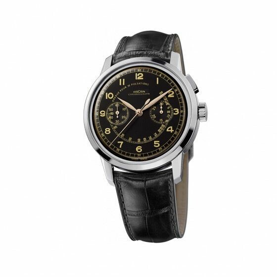 Vulcain 50's presidents' chronograph Heritage steel watch