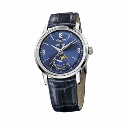 Vulcain 50's presidents' moonphase Steel watch