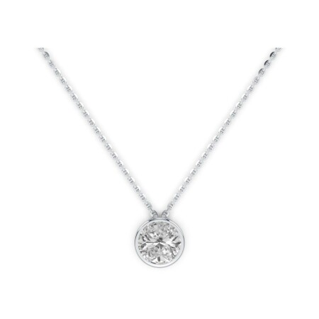 Pendant, white gold, diamond