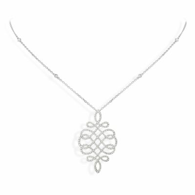 Pendentif Messika Promess M en or blanc et diamant
