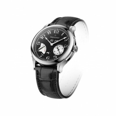 Montre Pequignet Paris royal Acier cadran noir