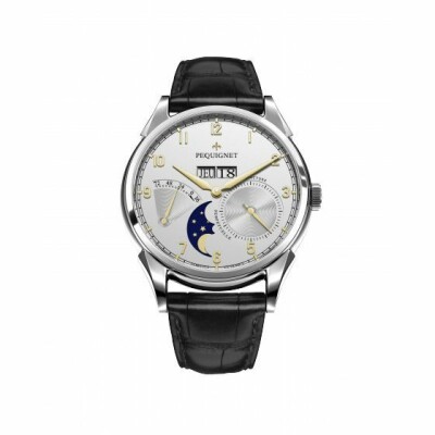 Montre Pequignet Royale Grand Sport Acier cadran argenté