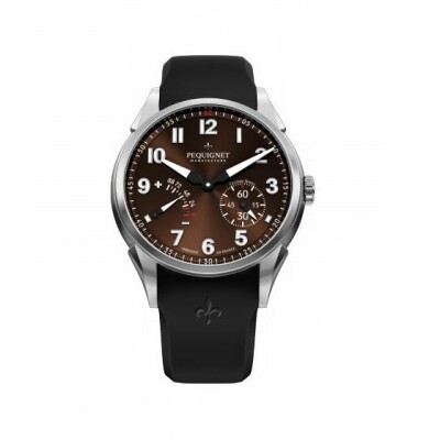 Montre Pequignet Royale titane Titane cadran marron