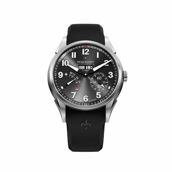 Pequignet Royale Titane titanium anthracite dial watch