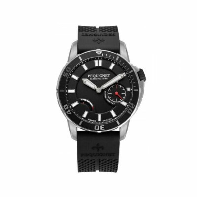 Montre Pequignet Royale 300 Acier cadran noir