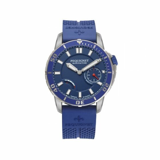 Pequignet Royale 300 Steel blue dial watch