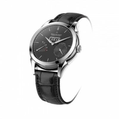 Montre Pequignet Rue Royale Acier cadran noir