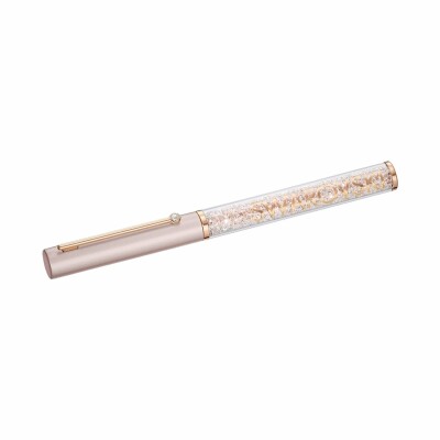 Stylo à bille Swarovski Crystalline Gloss Rose métal doré rose