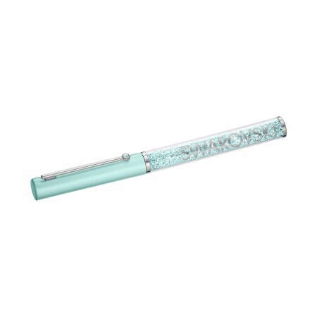 Stylo à bille Swarovski Crystalline Gloss Vert métal chromé