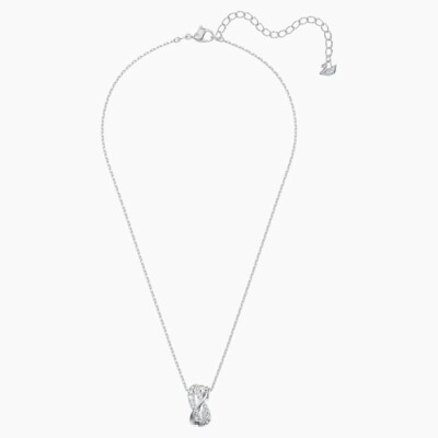 Parure Swarovski Twist en métal rhodié et cristaux swarovski