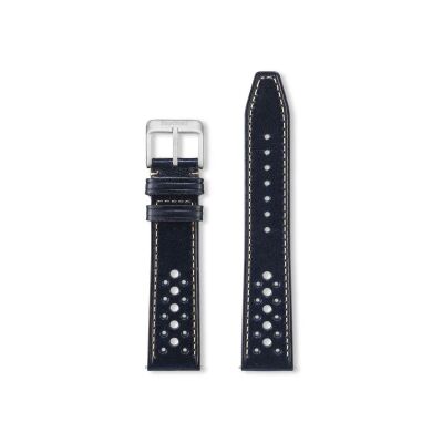 Bracelet montre Rochet Monza en cuir pull-up ibiza marine - 20mm