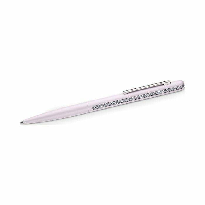 Stylo à bille Swarovski Crystal Shimmer rose en métal argenté et cristaux Swarovski