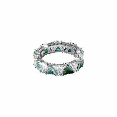 Bague Swarovski Collecon I Cocktail Millena vert et cristaux Swarovski, taille 55