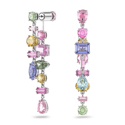 Boucles d'oreilles Swarovski Gema en métal rhodié et cristaux Swarovski