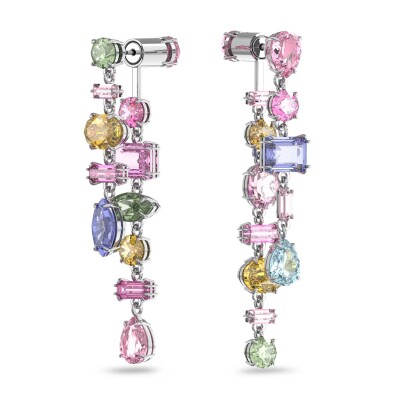 Boucles d'oreilles Swarovski Gema en métal rhodié et cristaux Swarovski