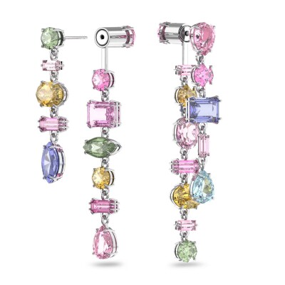 Boucles d'oreilles Swarovski Gema en métal rhodié et cristaux Swarovski
