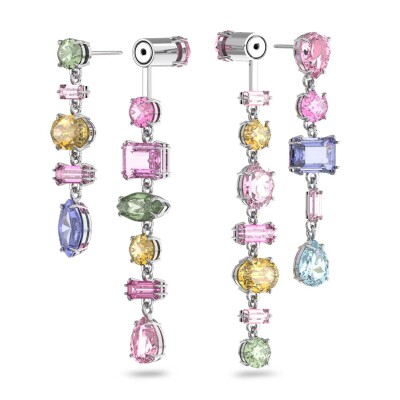 Boucles d'oreilles Swarovski Gema en métal rhodié et cristaux Swarovski