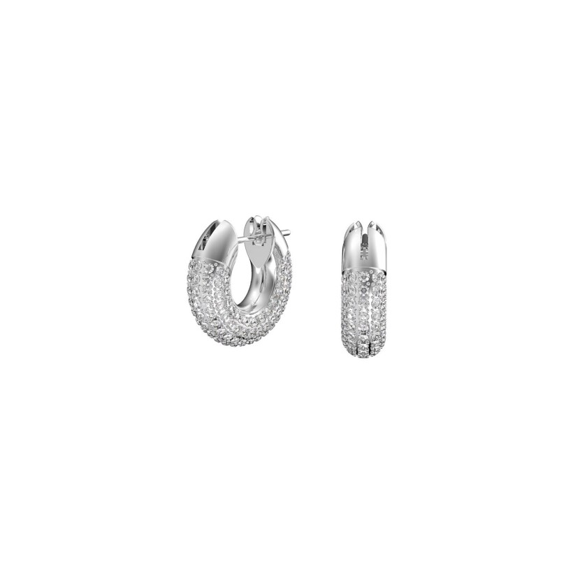 Boucles d'oreilles Swarovski Dextera en métal rhodié et cristaux