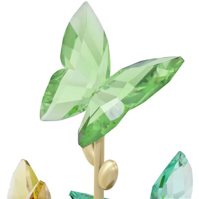 Décoration Swarovski Jungle Beats Cloche de verre Papillon en cristaux Swarovski et métal doré