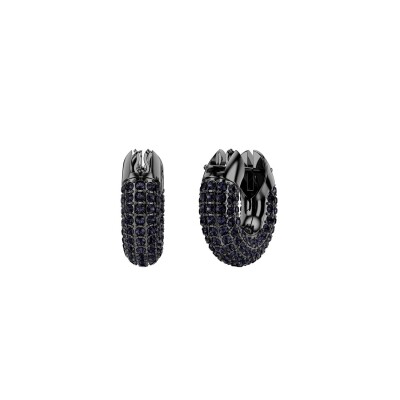 Boucles d'oreilles Swarovski Dextera en métal ruthénium et cristaux Swarovski