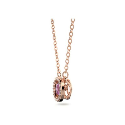 Pendentif Swarovski Sparkling Dance en métal doré rose et oxydes de zirconium