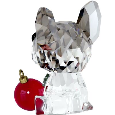 Figurine Swarovski Holiday Cheers Bouledogue en cristaux Swarovski et métal doré