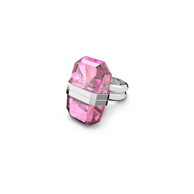 Bague Swarovski Lucent en métal rhodié et cristaux Swarovski, taille 55