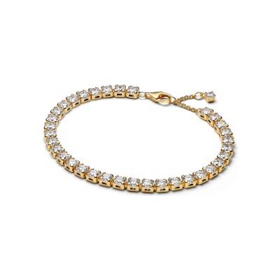 Bracelet Pandora Rivière Audacieux Scintillant en métal doré et oxydes de zirconium, 20 cm