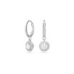 Boucles d'oreilles Swarovski Constella en métal rhodié et cristaux Swarovski