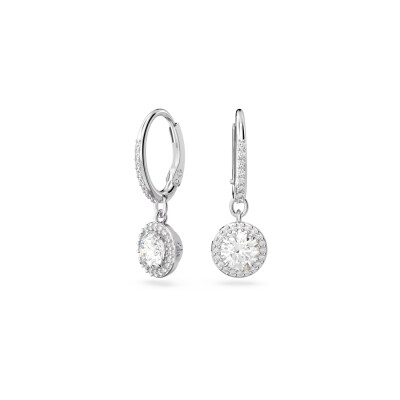 Boucles d'oreilles Swarovski Constella en métal rhodié et cristaux Swarovski