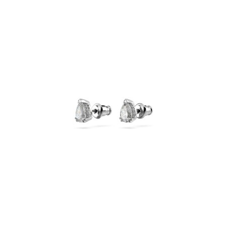 Clous d'oreilles Swarovski Millenia en métal rhodié et oxydes de zirconium