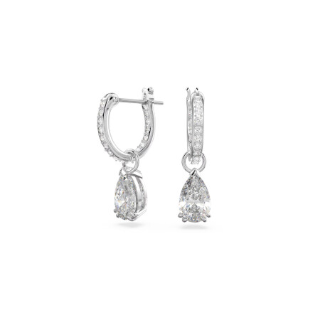 Boucles d'oreilles Swarovski Millenia en métal rhodié et cristaux Swarovski