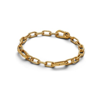 Bracelet Pandora Chaîne À Petits Maillons en métal doré, 17.5  cm