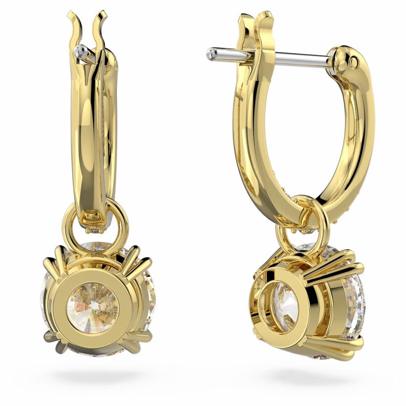 Boucles d'oreilles Swarovski Constella en métal doré et cristaux Swarovski