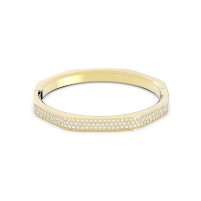 Bracelet Jonc Swarovski Dextera en métal doré et cristaux Swarovski, taille M
