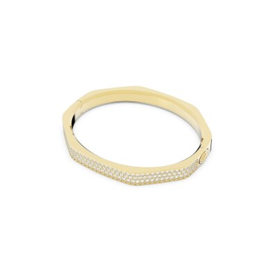 Bracelet Jonc Swarovski Dextera en métal doré et cristaux Swarovski, taille M