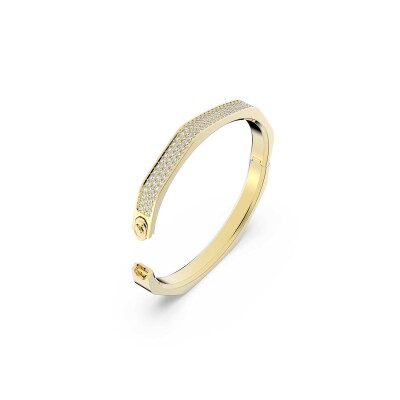 Bracelet Jonc Swarovski Dextera en métal doré et cristaux Swarovski, taille M