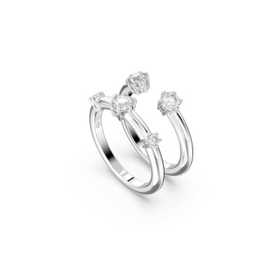 Bague Cocktail Swarovski Constella en métal rhodié et cristaux Swarovski, taille 60