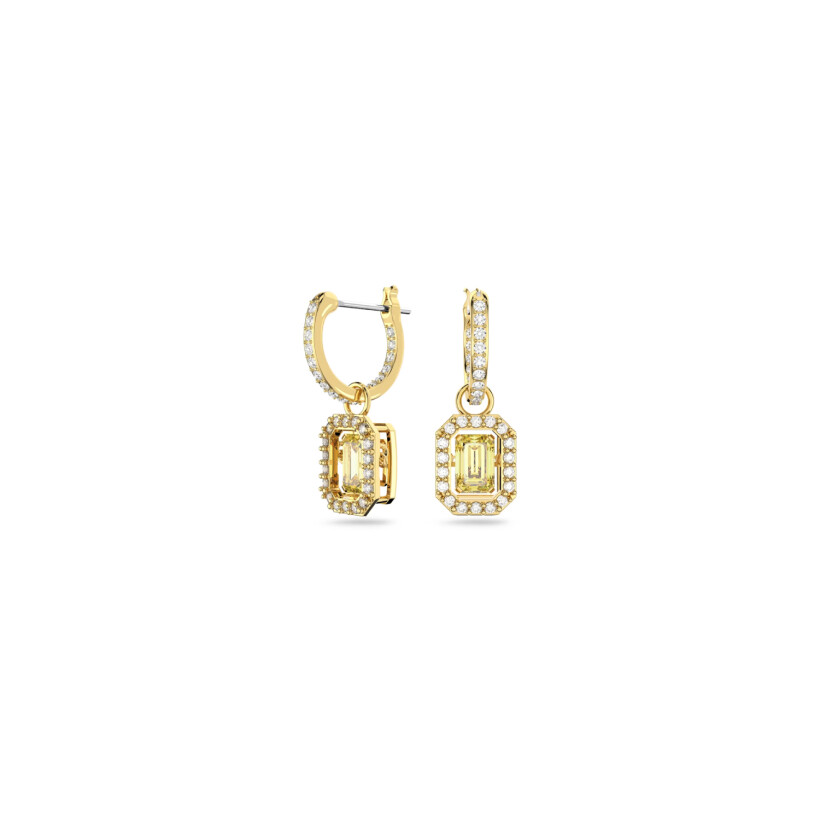 Boucles d'oreilles Swarovski Millenia en métal doré et cristaux Swarovski